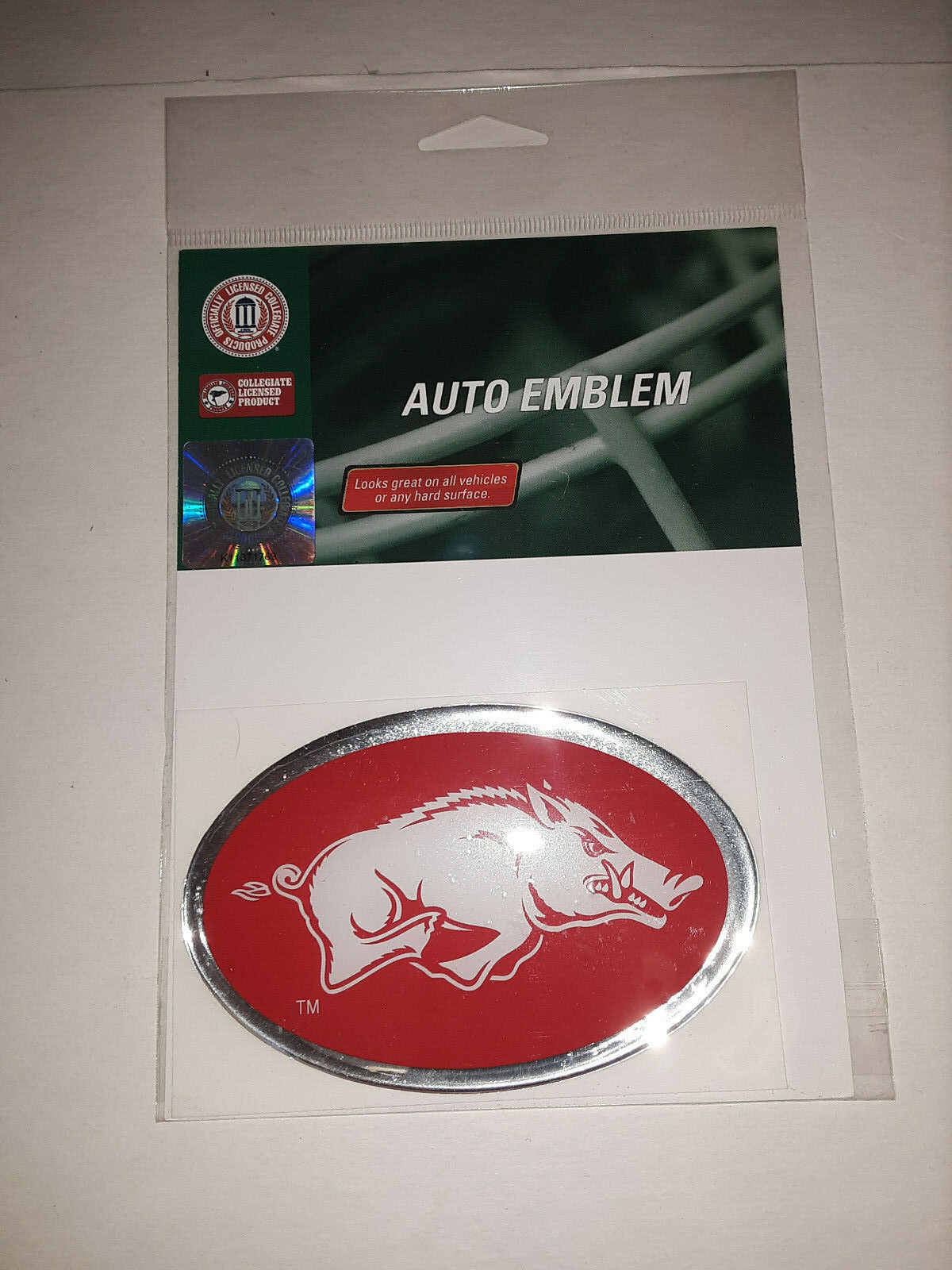 Arkansas Razorbacks NCAA Auto Emblem | eBay