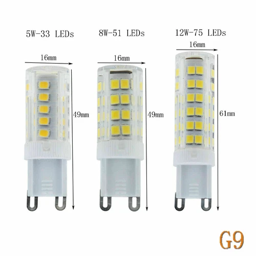 G9 5W 8W 12W LED Keramik Kapsel Glühbirnen 2835 SMD Energiesparende 220V Lampe - Bild 2 von 11