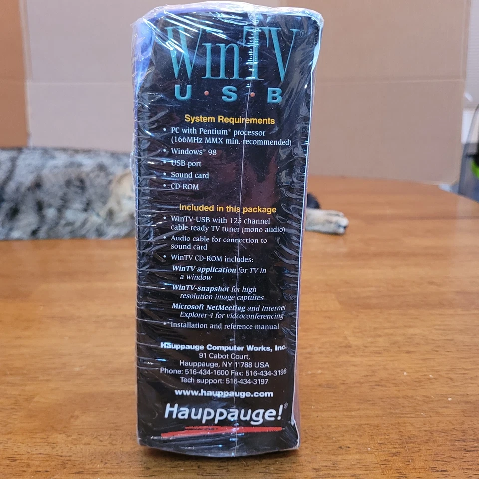 Hauppauge WinTV USB Model 602 New Sealed in Retail Box Windows 98 Sealed - Image 2 of 4