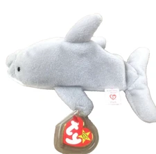 TY BEANIE BABY FLASH the DOLPHIN 3RD GEN, PVC PELLETS, born 1993 new condition!!