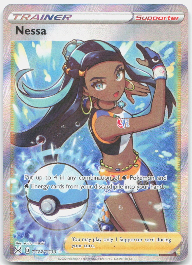Pokemon TCG Nessa TG27/TG30 SWSH11: Lost Origin Trainer Gallery 2022 NM