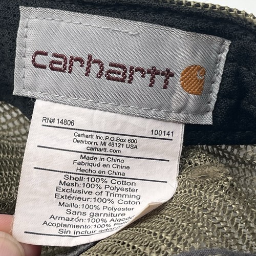 Carhartt Mütze verstellbar Netzrücken RN 14806 Baumwolle/Canvas hellbraun/olivgrün - Bild 15 von 17