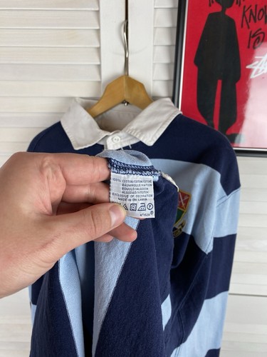 VTG Polo Ralph Lauren Long Sleeve Striped #8 Heavy Rugby Shirt Crest Logo L by Ralph Lauren, $110 - Photo 8