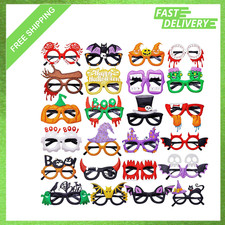 Halloween Glasses Accessories Pack of 24, Glitter Party Favors for Kids and