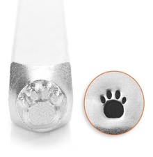 ImpressArt Metal Design Stamp Paw Print 6mm