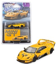 MINI GT 1135 - YELLOW - LAMBORGHINI LB-SILHOUETTE WORKS MURCIELAGO GT EVO