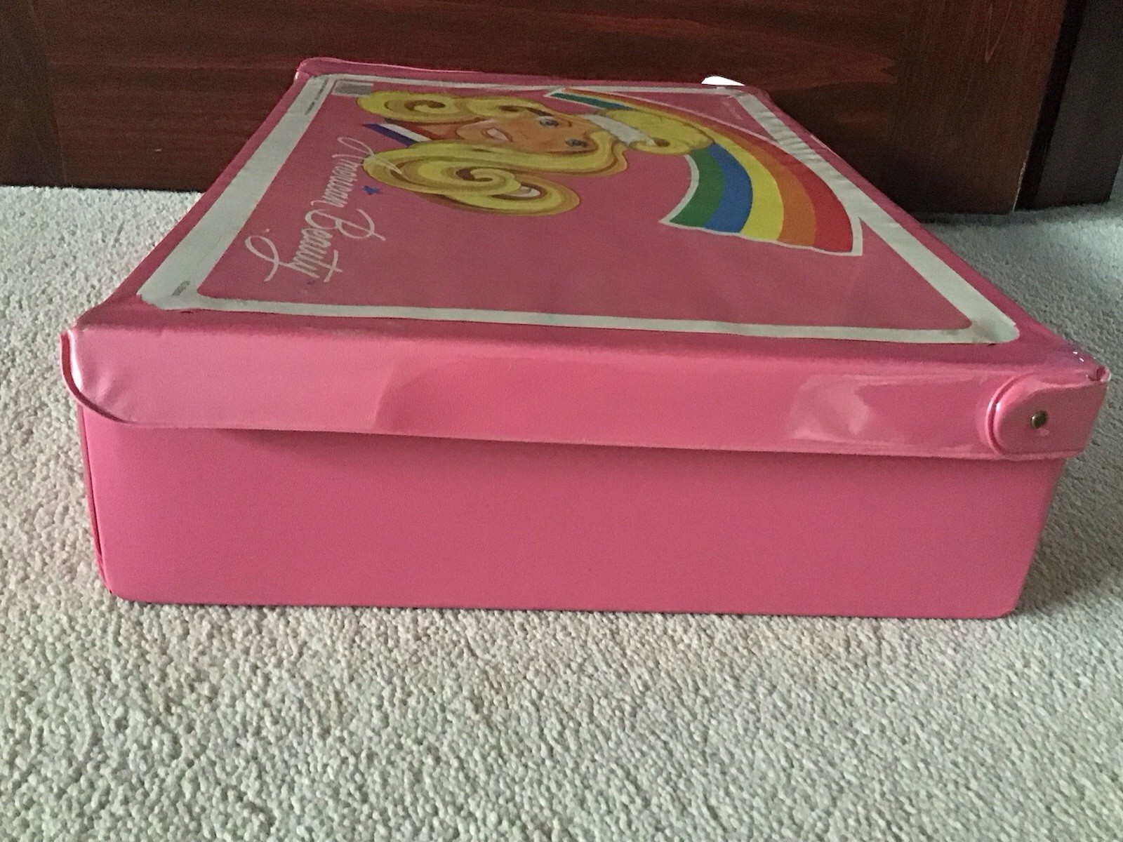 Vintage 1984 Tara Toy Corp. American Beauty Doll Accessories Pink Storage Case