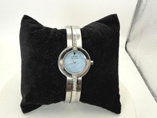 Citizen Eco-Drive Ladies Silver Bangle Watch Mother of Pearl Dial 21mm