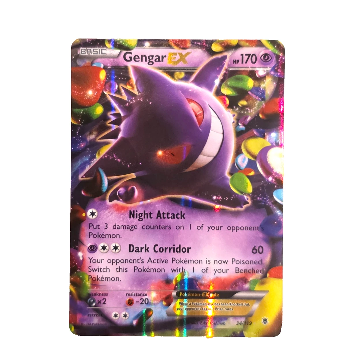 耿鬼神奇宝贝TCG 超罕见XY-Phantom Forces 个人收藏纸牌游戏卡| eBay