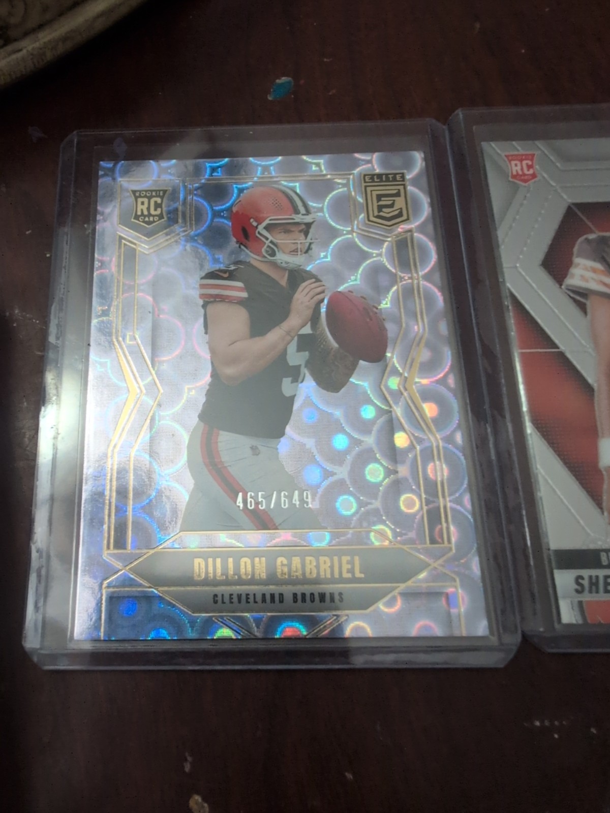 Dillon Gabriel 2025 Donruss Elite #151 Lavender Pyramids RC /649 Cleveland