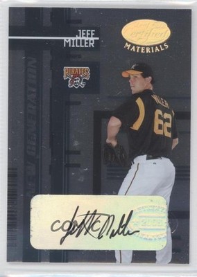 2005 Leaf Certified Materials New Generation /299 Jeff Miller Rookie Auto RC 0c2