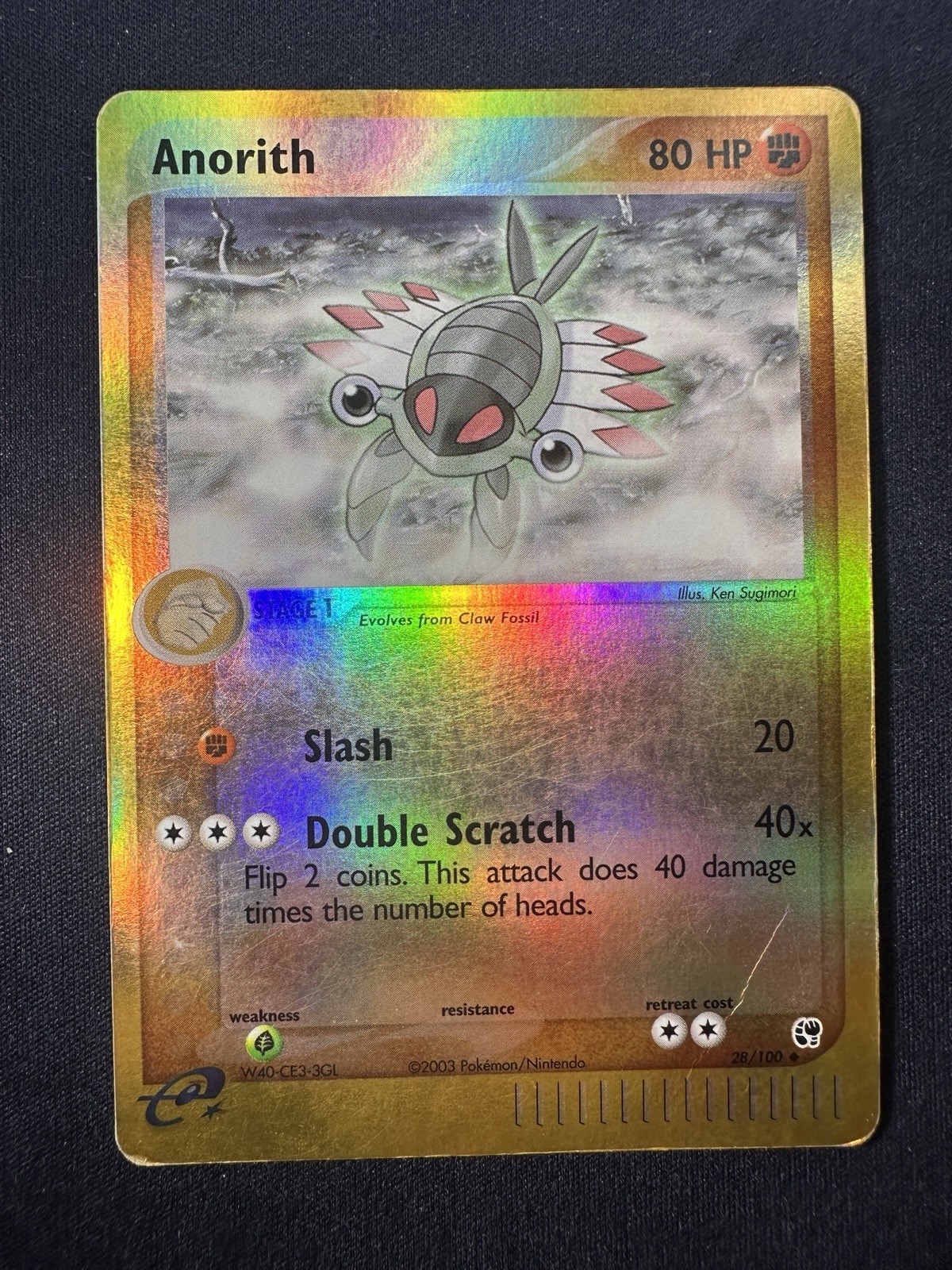 Anorith 28/100 Sandstorm Reverse Holo MP Free Shipping B