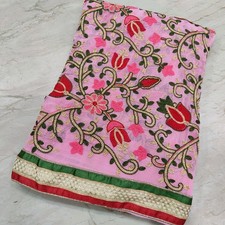 Classic Traditional Punjabi Phulkari Hand Embroidered Bridal Wear Indian Dupatta