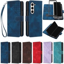 For Samsung Galaxy Z Fold 6 5 4 3 Magnetic Leather Flip Stand Card Wallet Case