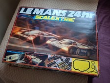 Le Mans 24hr Scalextric Track Running Set 835cm Long Original Box Working 2 Cars