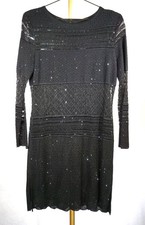 ST JOHN BLACK DRESS SET WITH SPARKLES SZ4