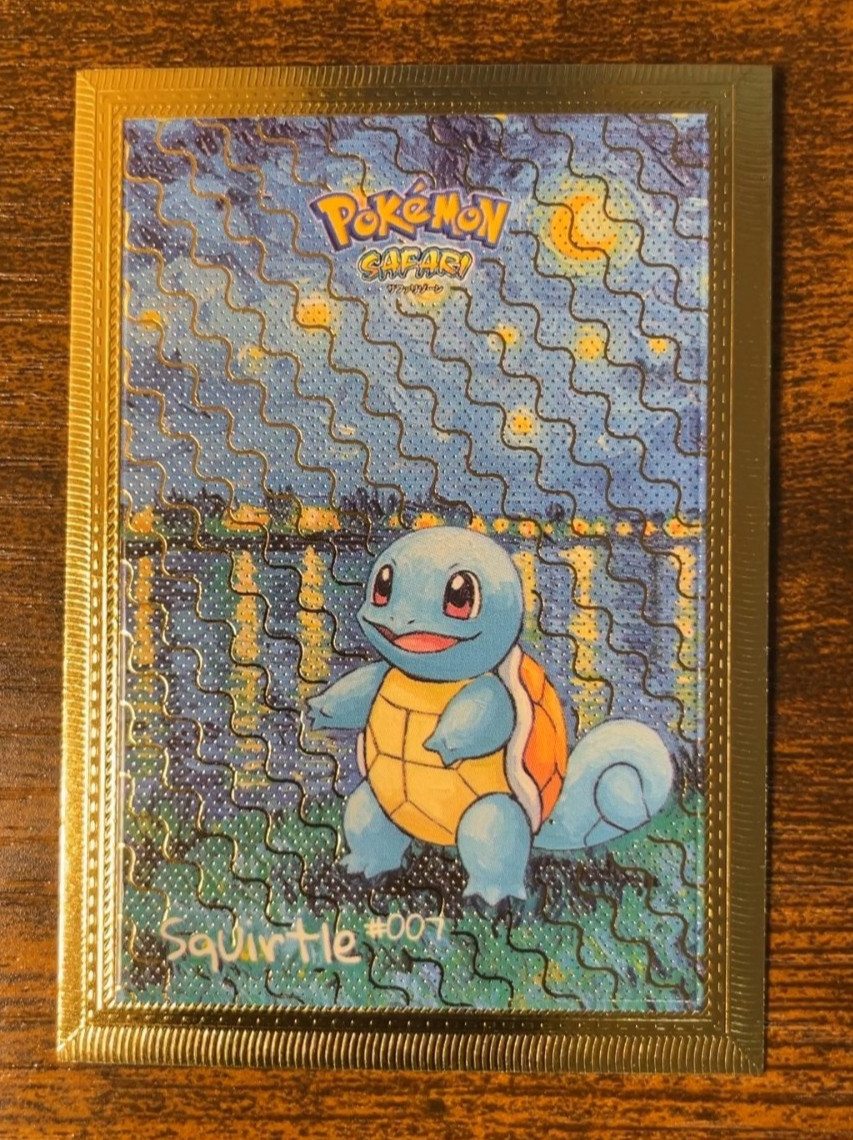 Squirtle 7 Gold Holo Non-TCG Safari 2.0 BOX HIT Textured Pokemon Card