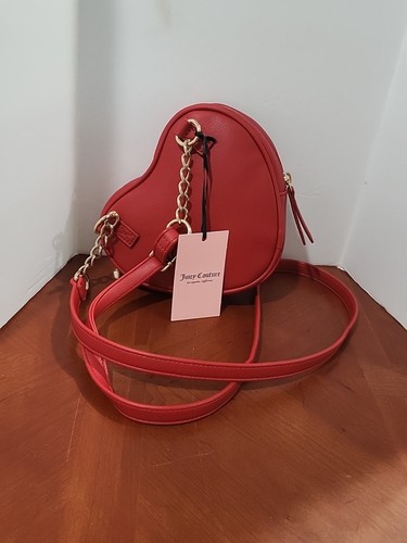 juicy couture Red Heart Crossbody Purse Nwt - Picture 5 of 8