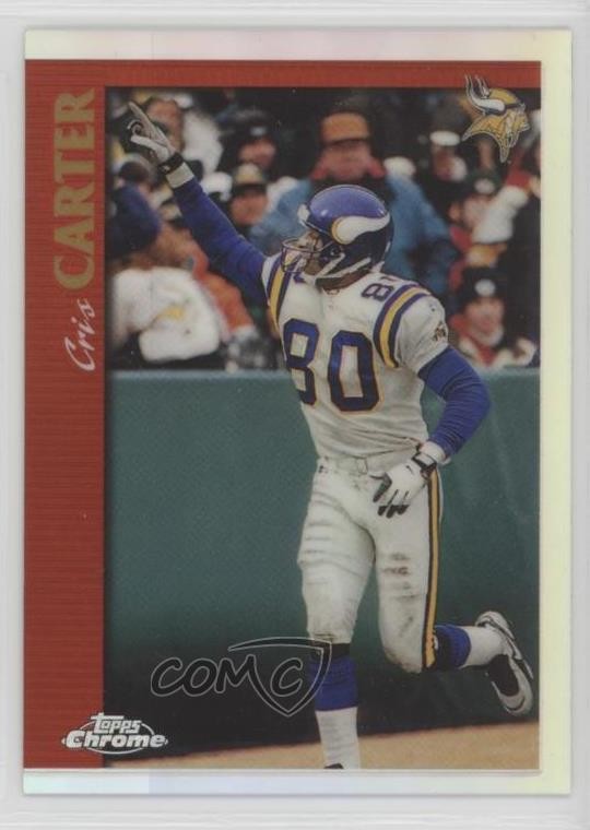 1997 Topps Chrome Refractor Cris Carter #88 HOF h8k