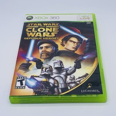 Star Wars the Clone Wars: Republic Heroes Xbox 360, 2009 - CIB w/ Manual Tested