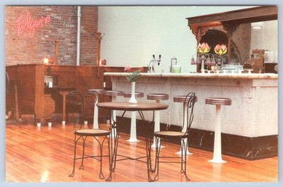 South Dakota Elk Point Edgars Soda Fountain Interior Postcard