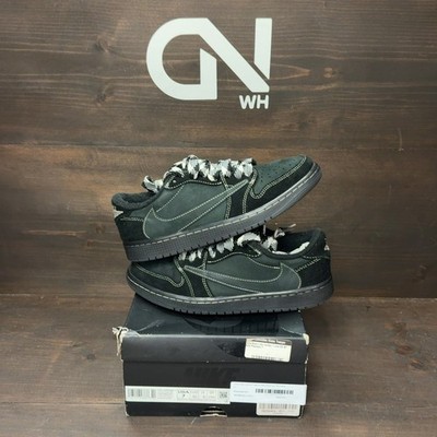 Jordan 1 Retro Low OG SP Travis Scott Black Phantom (Pre-Owned) Size 7 (DB)