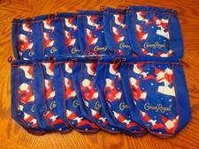 Lot Of 12 Crown Royal Red White Blue Camo Bag Patriotic Limited 9.5” CLEAN!
