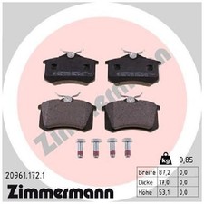 Satz Bremsbeläge Bremsklötze hinten für Seat Leon 1M1 1P1 5F1 Toledo 2 id8966