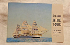 NAVE SCUOLA AMERIGO VESPUCCI CROCIERA ECOLOGICA 1978 DEPLIANT ANNULLO FILATELICO