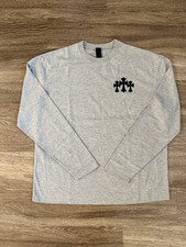 Chrome Hearts Flocked Triple Cross Hollywood Longsleeve Gray
