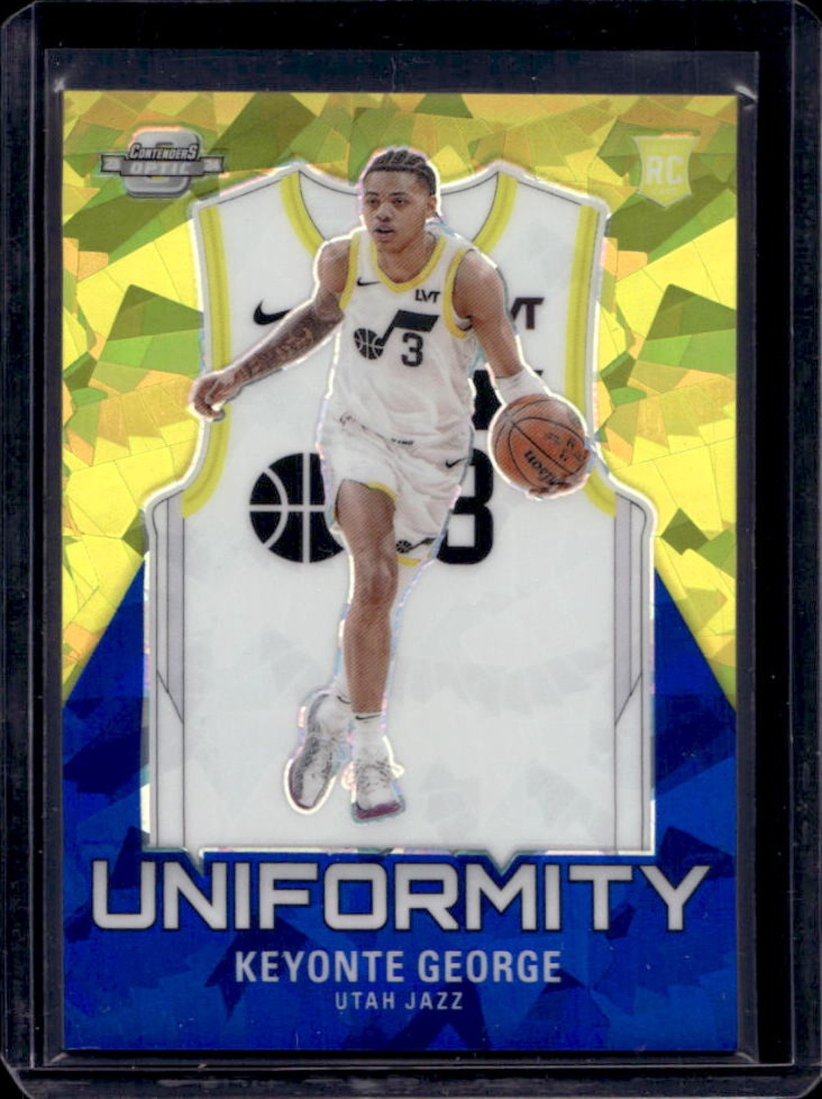 2023-24 Contenders Optic Keyonte George Uniformity RC Blue Cracked Ice #61/75