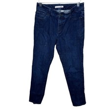 Chico's Platinum Dark Wash Straight Leg Jeans Women's Size 1 Medium/8