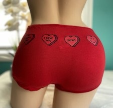 Victoria's Secret PINK XXL Cotton BoyShorts Boy Short Underwear Panties Red