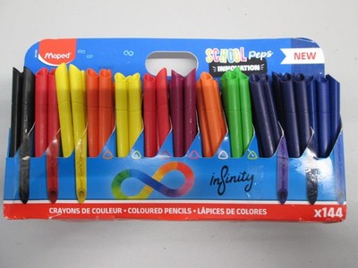(S181) Maped School'Peps Infinity Buntstifte verwendbar ohne Anspitzen 140 Bleis