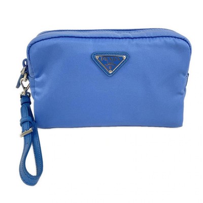PRADA Small Re-Nylon Pouch Light Blue Nylon Pouch | eBay