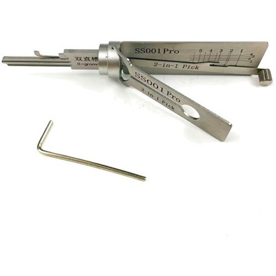 Tools Dietrich-Werkzeug für Doppel-Rillen-Türschloss, Pro 2-in-1 Decoder und ...