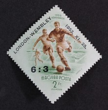 Hungary, C128, Hungarian Soccer Victory at Wembley  overprint, 1953, MVLH