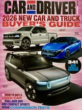 CAR AND DRIVER MAGAZINE  2026 NEW CAR AND TRUCK BUYER'S GUIDE