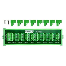 Screw Mount 30A/300V 8x3 Position Pluggable Terminal Block Distribution Module