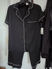 Secret Treasures Cute Black Jersey Pajama Set M