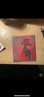 Devilman Crybaby Acrylic Painting Art 5 by 4 1/4 Inches