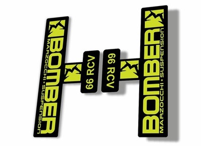 Marzocchi Bomber 66 RCV 2009 Fork Suspension Sticker Decal Kit Adhesive L. Green
