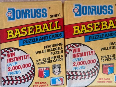 1991 Donruss Baseball Series 1 Unopened Sealed Wax Pack x2