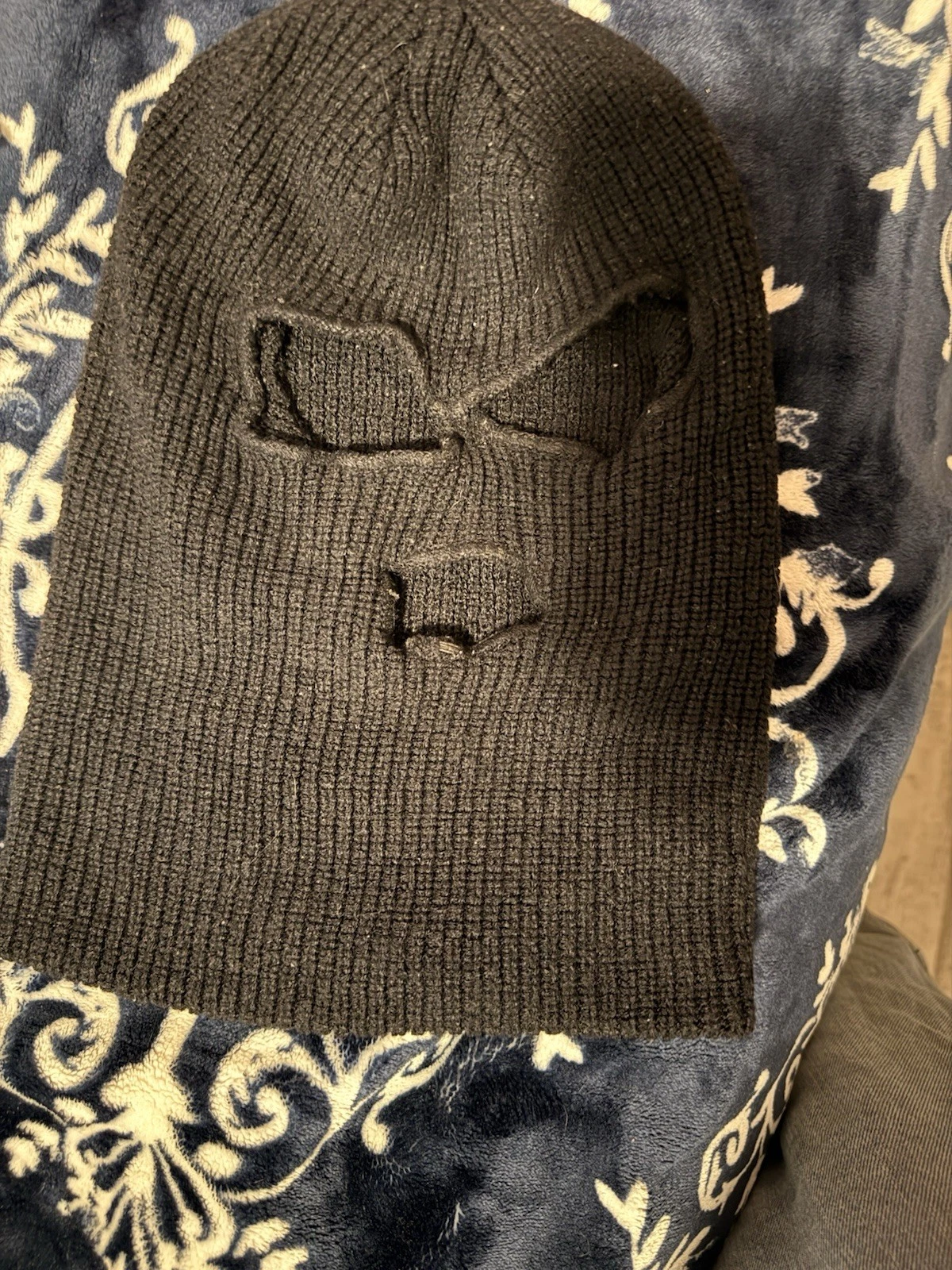 Vintage Ski Mask Black Mens One Size