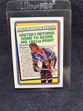 Wayne Gretzky - 1990-91 Topps - Returns Home 1851st Point #2 - Oilers