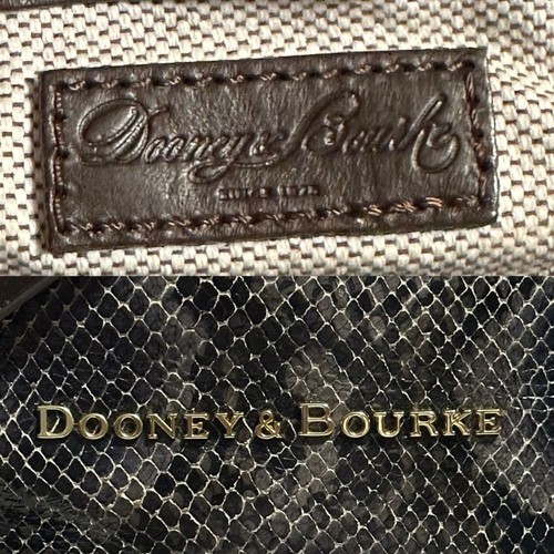 Dooney & Bourke City Python Barlow Purse Satchel w Shoulder Strap & Dust Bag - Picture 11 of 15