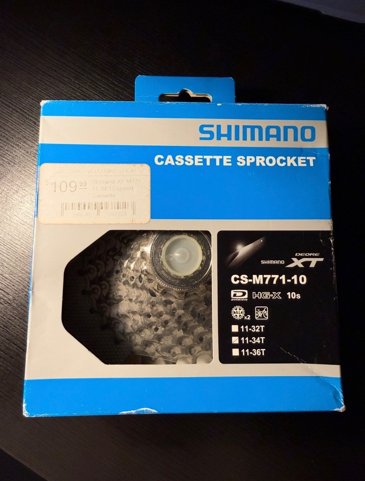Shimano Deore XT CS-M771-10 Cassette 10-Speed 11-34T MTB New Open Box