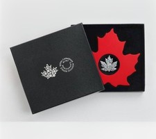 2015 $20 The Canadian Maple Leaf Maple Leaf Shaped Coin Fine Silver