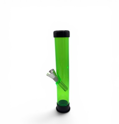 6'' Acrylic Plastic GREEN Bong Traveler Portable Small Water Pipe Hookah Bong