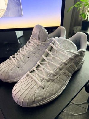Adidas shoes sneakers men size 13 white excellent condition pro model edition